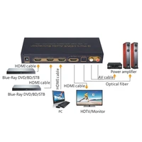 hdmi switchswitcher box 3x1 audio extractor 2160p with optical spdif audio out 3 port hdmi switch