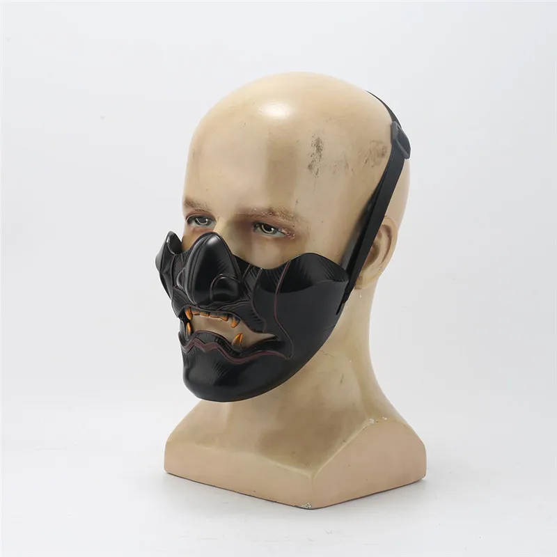 Маска для косплея Призрак Цусимы Сакай маска самурая на половину лица реквизит