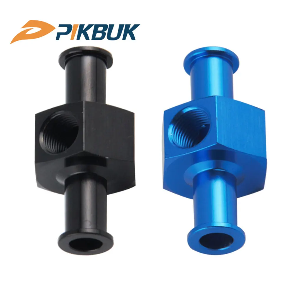 

3/8" 9.5mm Billet Aluminum Fuel Pressure Gauge Inline Barb Adapter With 1/8" Port