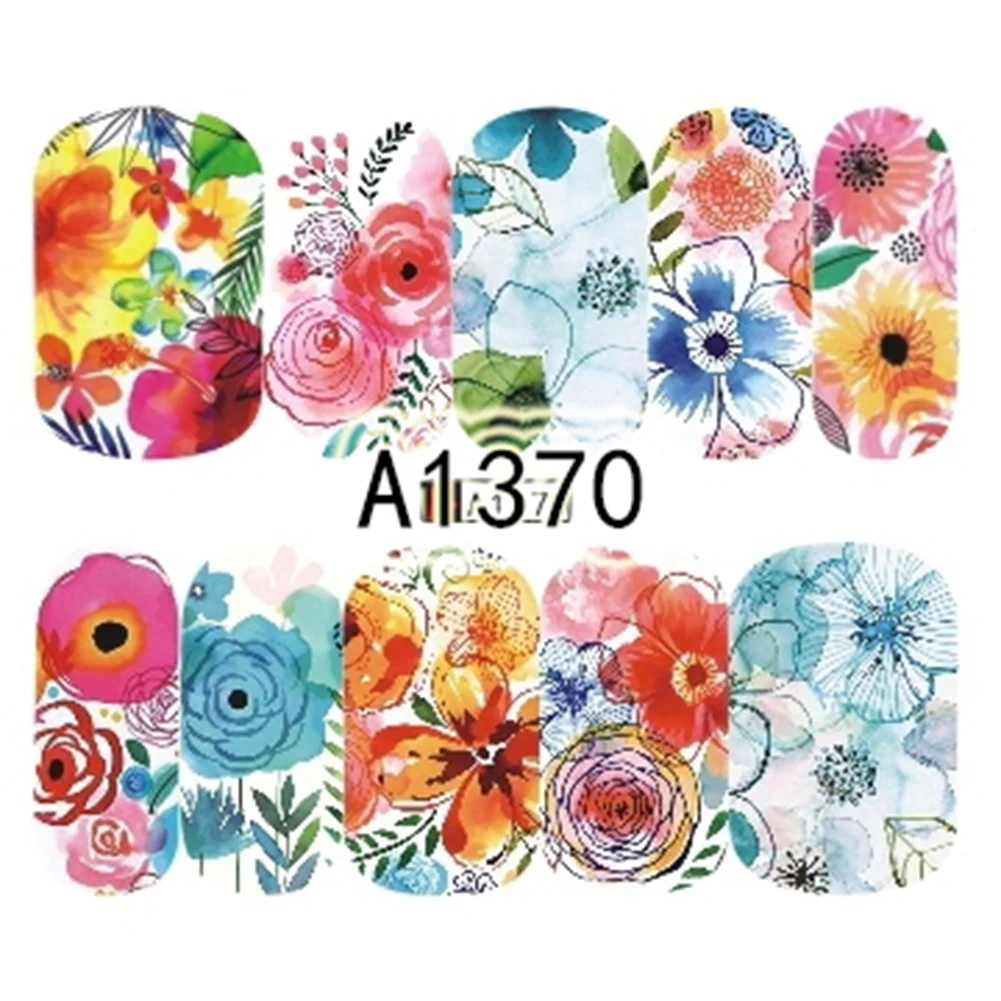 Модные женские наклейки на ногти цветы для дизайна ногтей сделай сам Декор