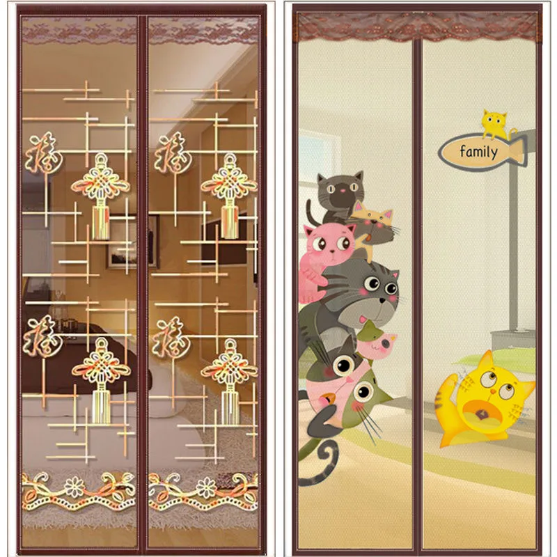 Занавеска на липучке с защитой от комаров летняя Магнитная занавеска для экрана