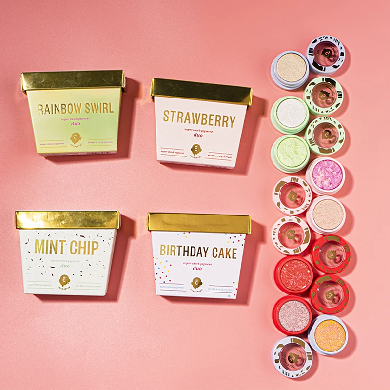 Крутые летние тени для век с мороженым 2 шт. набор теней на день рождения - купить