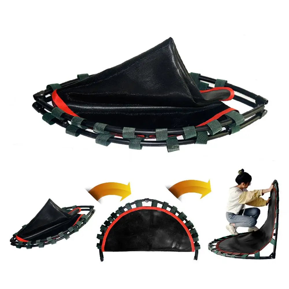 

60 Inch with Fence Trampoline for Children Adults Foldable Design Indoor and Outdoor Exercise Home Sports Toys Jumping Bed