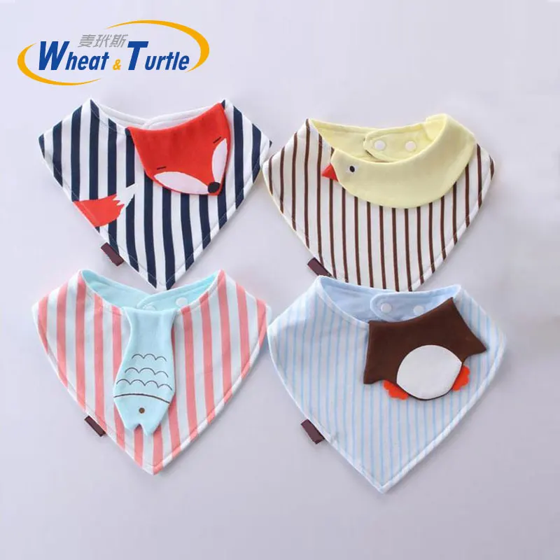 

Reusable Washable Cotton Baby Bibs Burp Cloth Print Arrow Wave Triangle Baby Bibs Cotton Adjustable Baby Meal Bib Infant Bibs