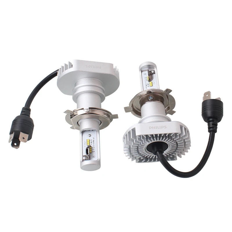 Philips светодиодный H4 H7 H8 H11 H16 9003 Ultinon светодиодный 6000K холодный синий белый светильник+ 160% ярче автомобильный головной светильник компактный дизайн, пара