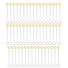 50 шт. шерсть кисточки шар из матовой кожи на основе красителя подушечка красить-аппликатор с металлической ручкой для поделки своими руками проекты