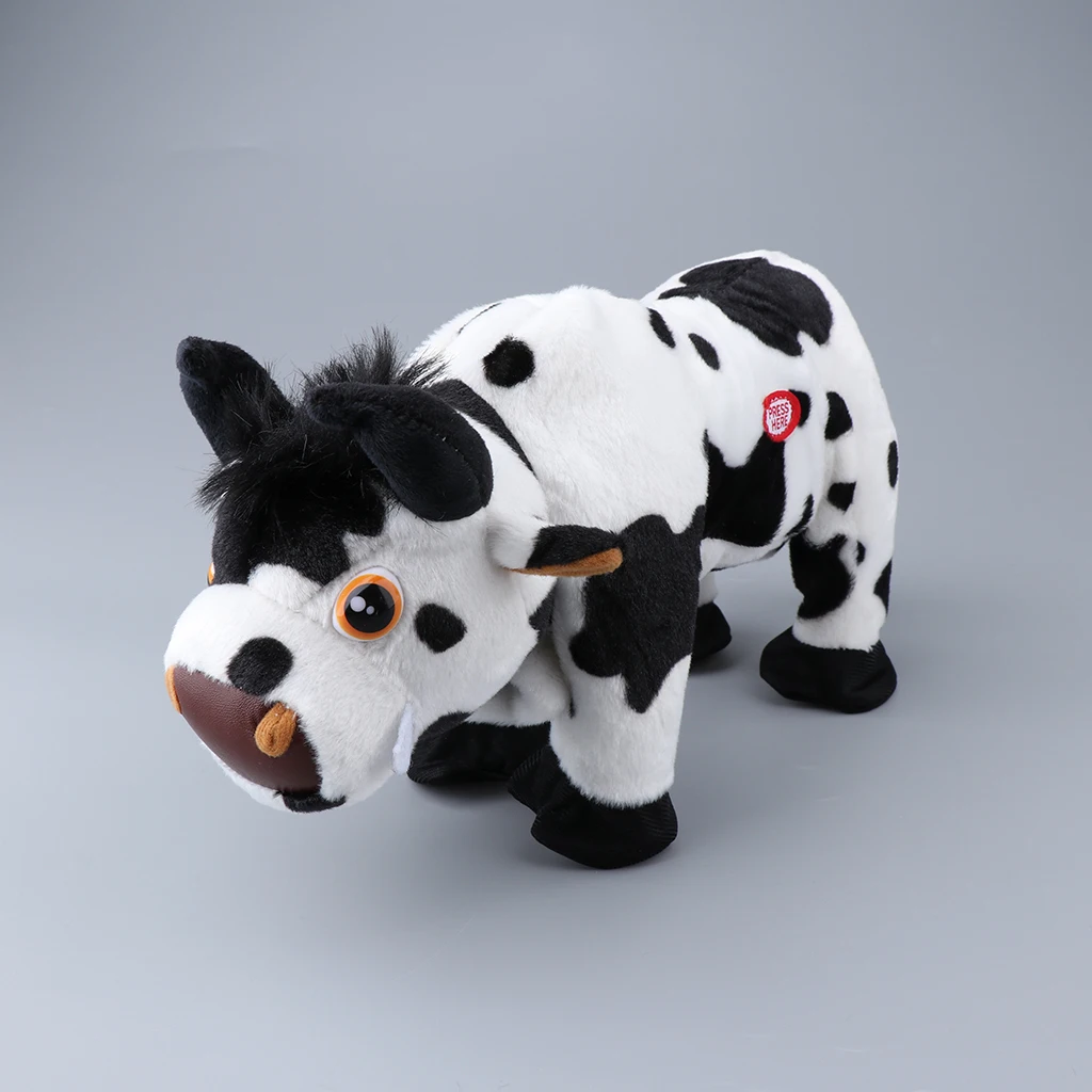 

Electronic Soft Plush Cow Walking Pets Musical Singing and Dancing Animal Toys, The Best Gifts for Toddlers, Kids and Children