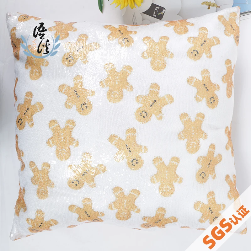 Блестящая Подушка Рождественская Пряничная подушка в мужском стиле вышитые