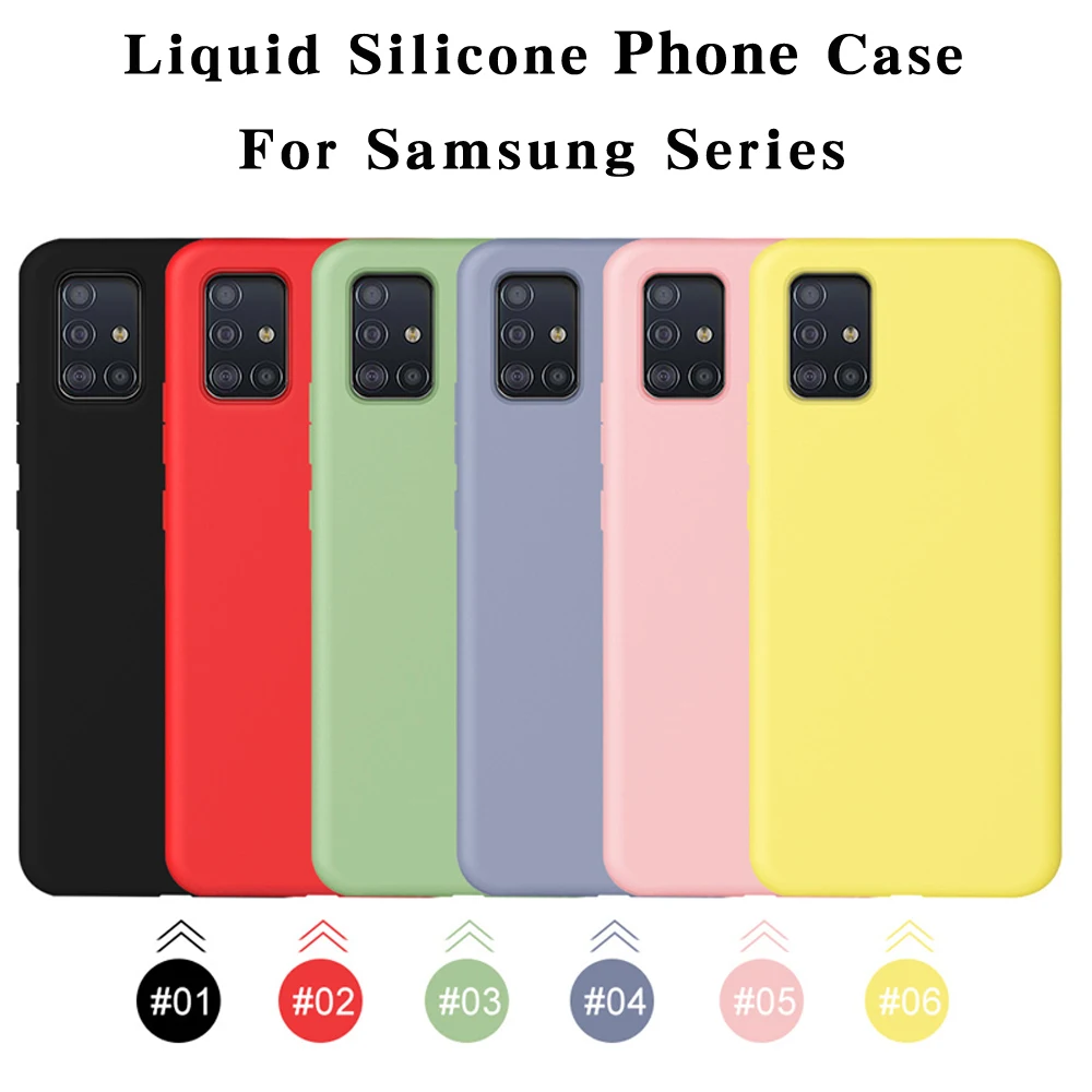 

S20FE S10e S10 S 10 20 21 S20 Ultra S21 Plus Soft Case Liquid Silicone Protector Cover For Samsung Galaxy S21 S20 fe coque Cases