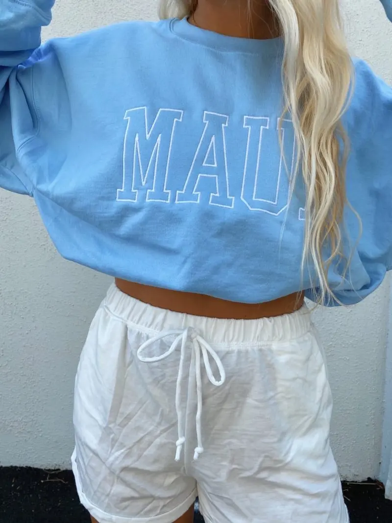 Vintage Embroidery Grunge Sweatshirt for Women Letter Print Loose Sweatshirts Girls 2021 Autumn Winter Oversized Sweetshirts