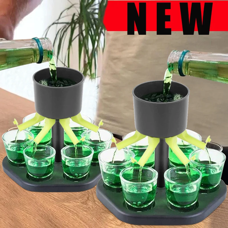 6 выстрел Стекло игры диспенсер винный стакан для виски пивной ликер дозатор