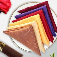 10pcs 48cm table napkins cloth square polyester fabric for birthday christmas festival home hotel party dinner napkins kitchen