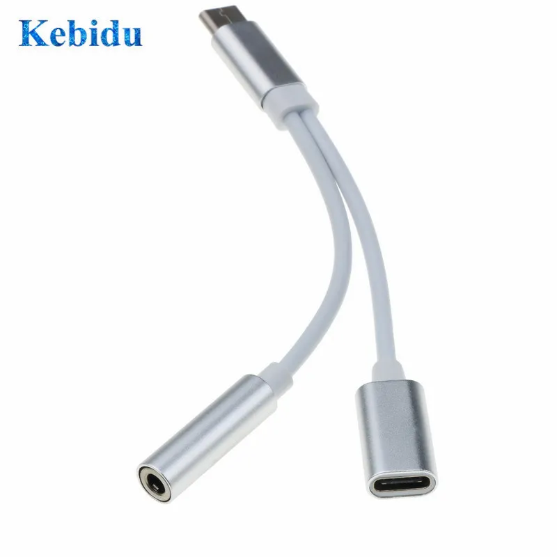 Адаптер для наушников Kebidu с USB Type C на 3 5 мм Huawei P20/Mate 10/Pro Aux аудио наушники зарядный