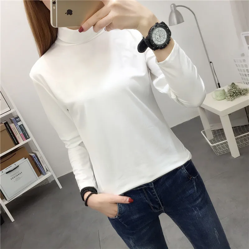 Водолазка Базовая Маленькая женская осенне-зимняя с длинным рукавом Новинка 2021