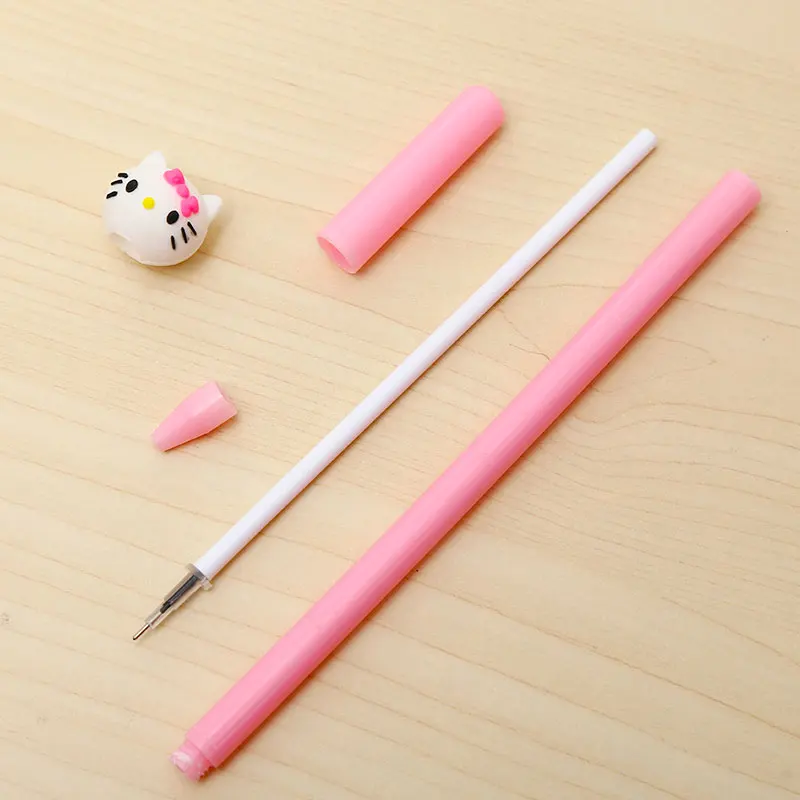 Kawaii розовый Кот мультипликационная гелевая ручка аниме школьные офисные