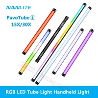 nanlite pavotube ii x series 15x 30x led rgb tube light handheld stick light studio creative 2700k 12000k photography lighting