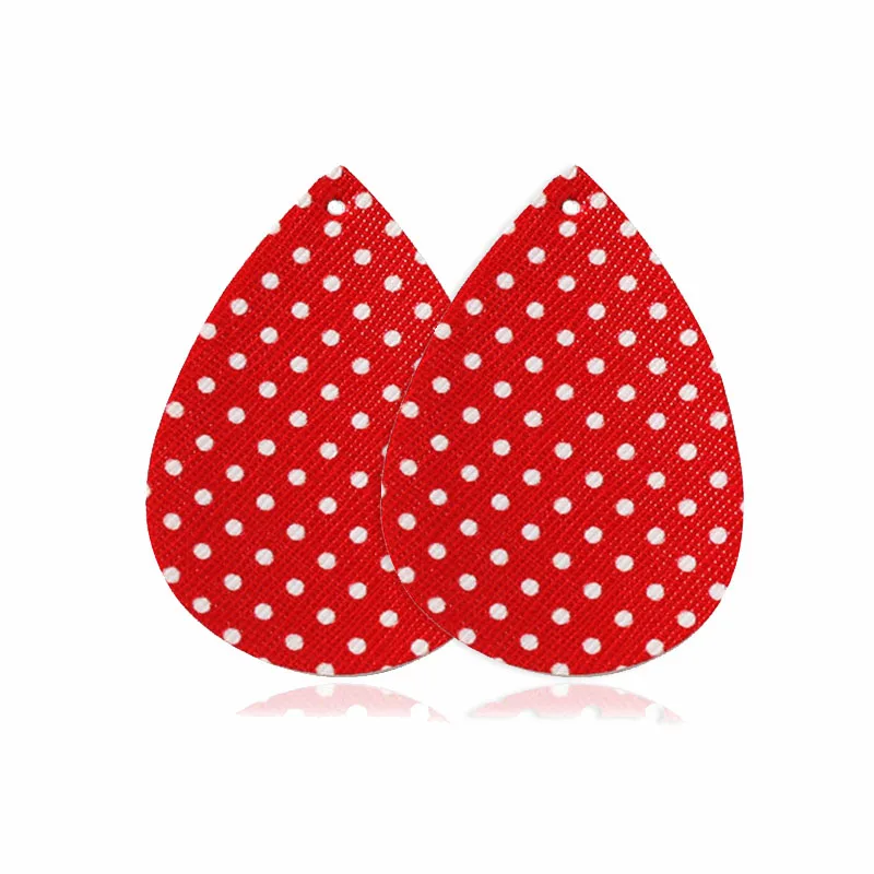 10 шт./лот серьги в горошек из искусственной кожи аксессуары 2020 красные черные