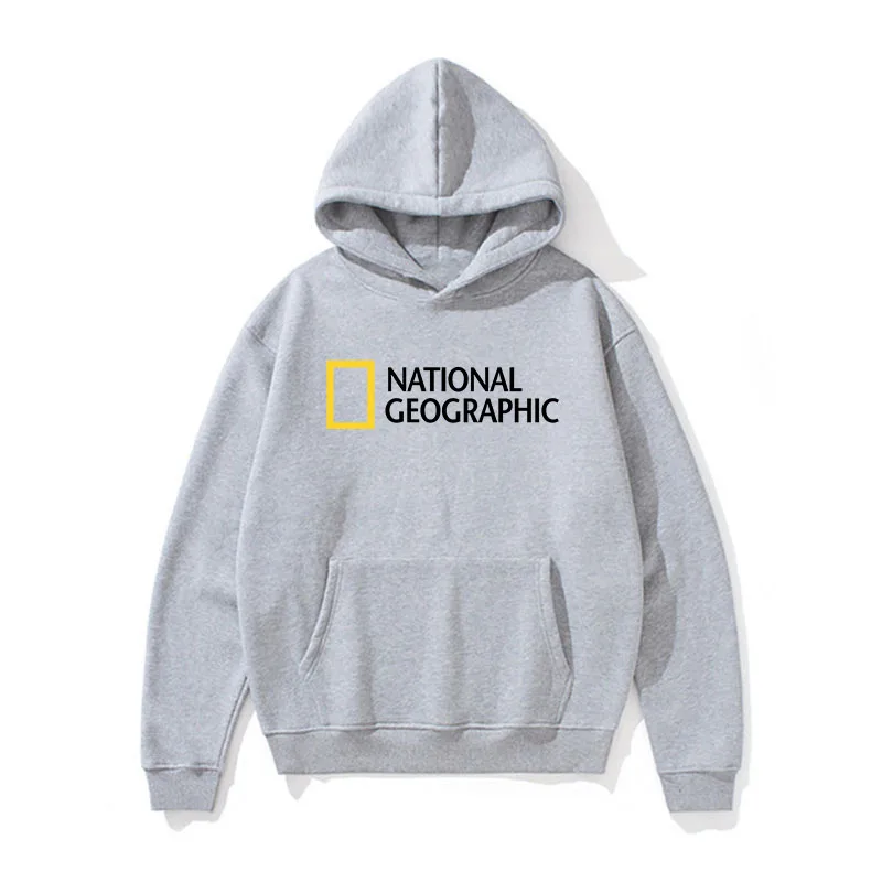 

Men's hooded sweatshirt, stylish sweatshirt for outdoor use, entertainment, surveying and adventure National Geographic magazine