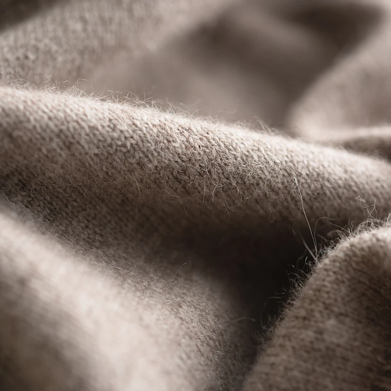 Зимний толстый мужской свитер из чистого кашемира вязаный пуловер с длинным