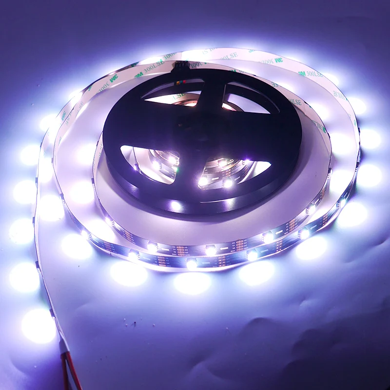 

DC5V SK9822 RGB Led Strip Light Similar APA102 1m 3m 5m 30 60 144 DATA and CLOCK Separately Individually Addressable IP30 65 67