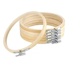 10 шт.компл. 10-36 см деревянные вышивальные обручи рамка бамбуковые швейные инструменты круглые петли кольца DIY Вышивка крестом иглы ремесло инструмент