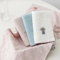 100 cotton girl boy baby face towel bath towel soft and comfortable for childs delicate skin 3575cm blue white pink