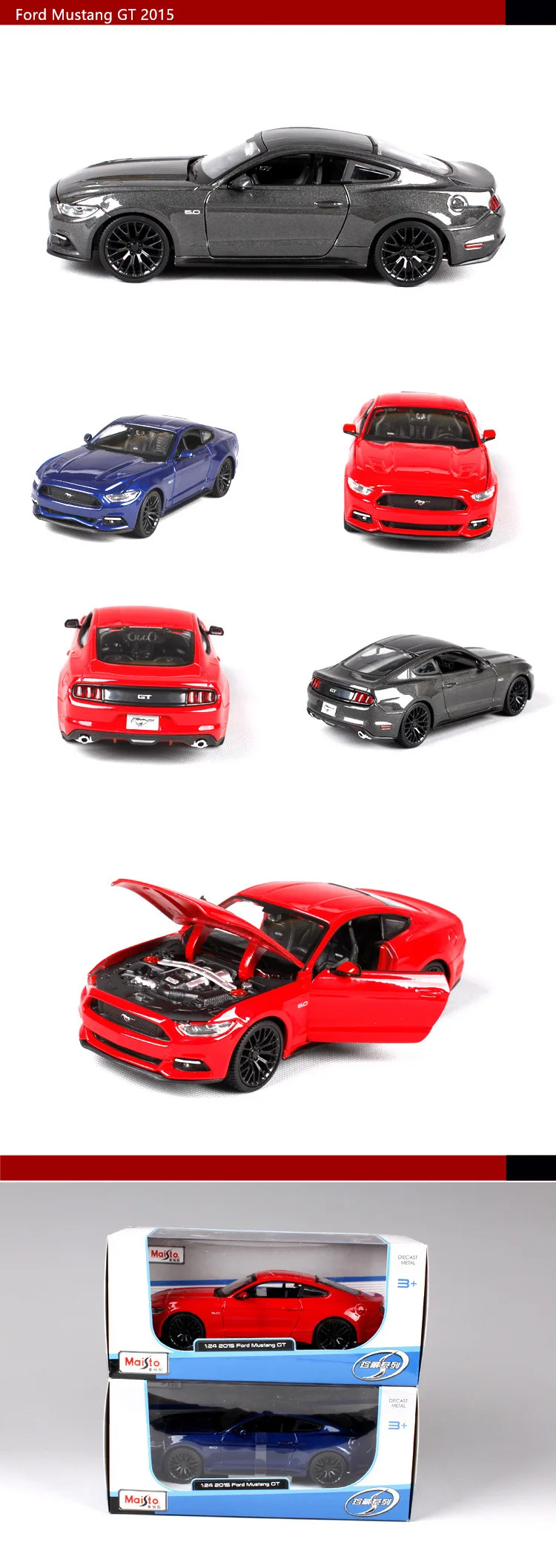 Maisto 1:24 2010 Ford Mustang Roadster имитация сплава Модель автомобиля Моделирование Украшение автомобиля коллекция Подарочная игрушка