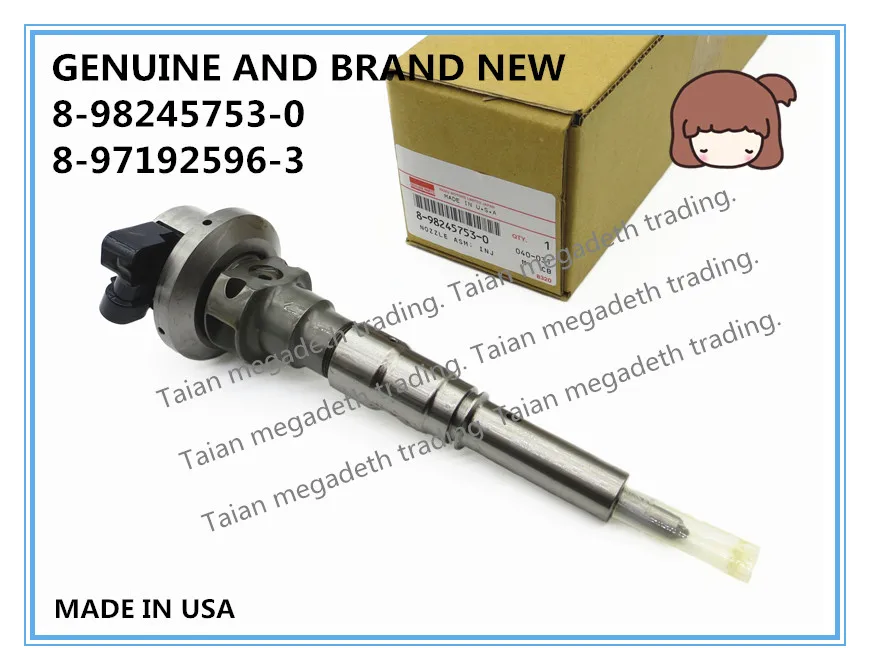 Подлинный и совершенно новый дизельный топливный инжектор 4JX1 8982457530 8971925963 8 98245753 0