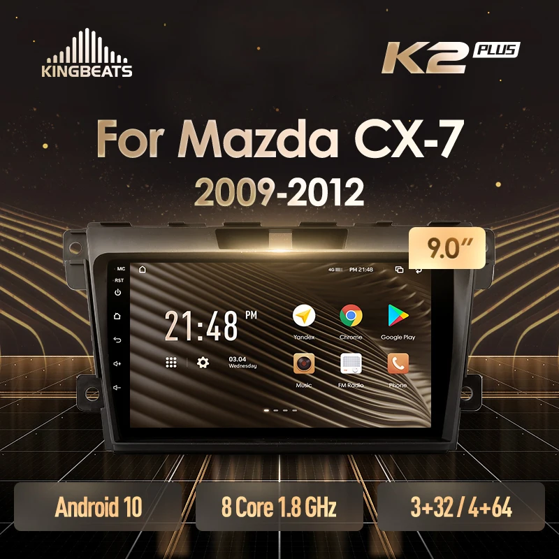 KingBeats штатное головное устройство For Mazda CX7 CX 7 ER 2009 2012 GPS Android 10 автомагнитола на