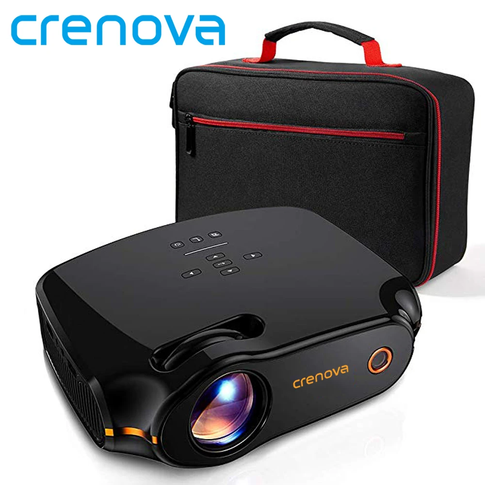 Светодиодный проектор CRENOVA XPE498 ОС Android 7.1.2 3200 лм на базе с Wi Fi Bluetooth для домашнего