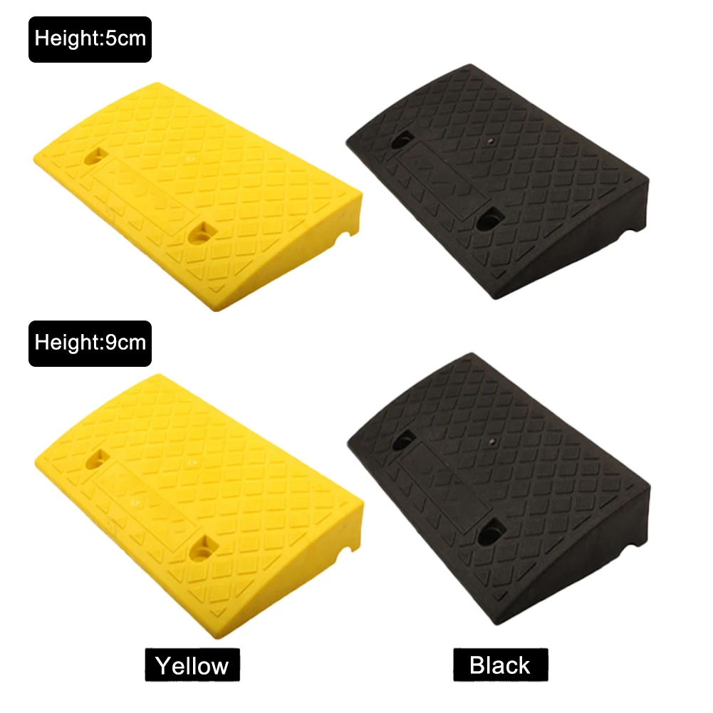 Портативная легкая пластиковая рампа с бордюром s нескользящая сверхпрочная для