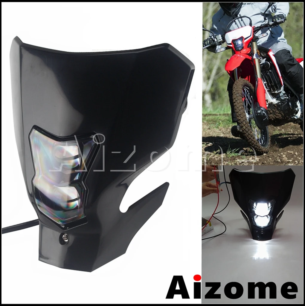 

Налобный фонарь для мотоцикла Honda CRF450L CRF450XR, светодиодная передняя фара для мотоцикла, кроссового велосипеда, двойной спортивный головной с...