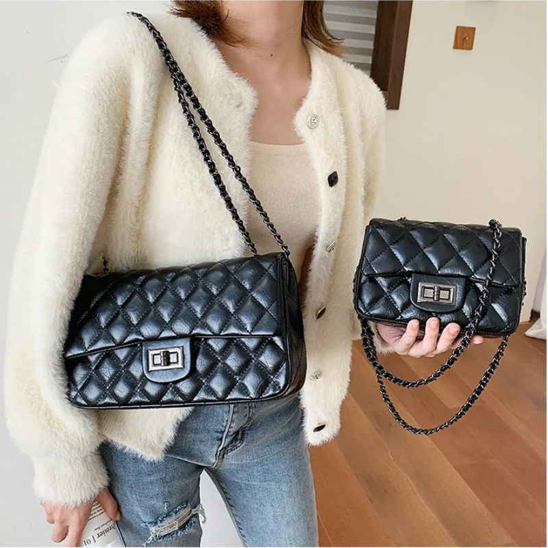 Известный бренд Женская клетчатая цепочка маленькая квадратная сумка роскошная