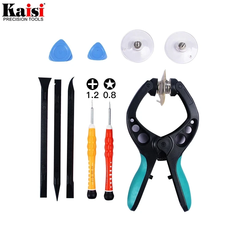 

Kaisi 10 in 1 Mobile Phone Repair Tools Kit LCD Screen Opening Pliers Screwdrivers Pry Disassemble Tool for iPhone 8 7 6s 6 5s 5