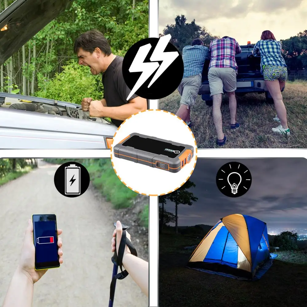 

AsperX Car Booster Battery Jump Starter Emergency Power Bank 10000mAh Launcher for Car 12V Auto Starting Device