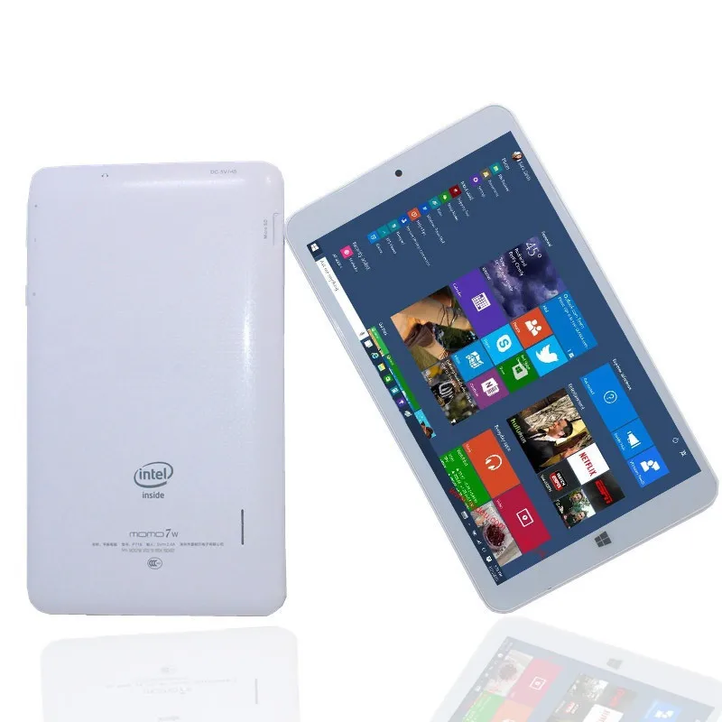 

32-bit OS MOMO7W 7 inch Tablet PC Windows 10 Atom CPU Z3735G Quad Core 1GB+16GB 1024*600 IPS Single Cameras Wifi