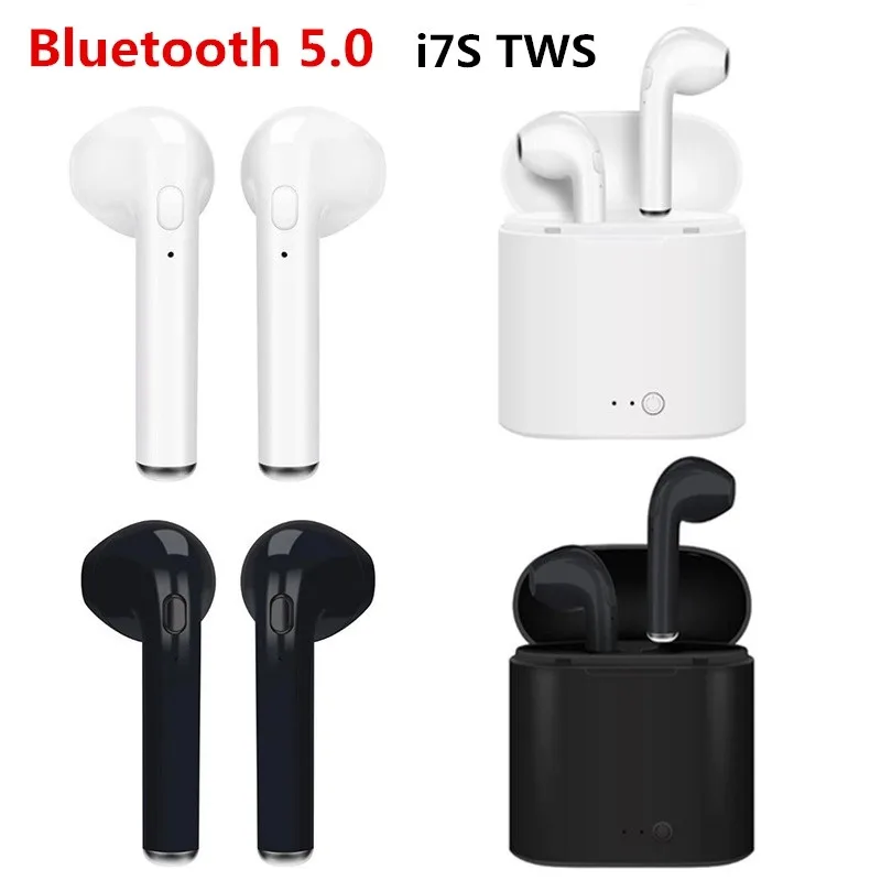 I7S TWS Bluetooth 5,0 портативные TWS беспроводные наушники спортивные наушники с зарядным устройством смартфон мини-наушники