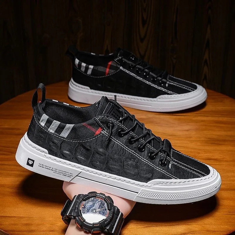 

Summer Canvas Men's Shoes 2021 New Driving Ice Silk Old Beijing Cloth Shoes Men's Trendy Shoes Lazy Pedal Spring