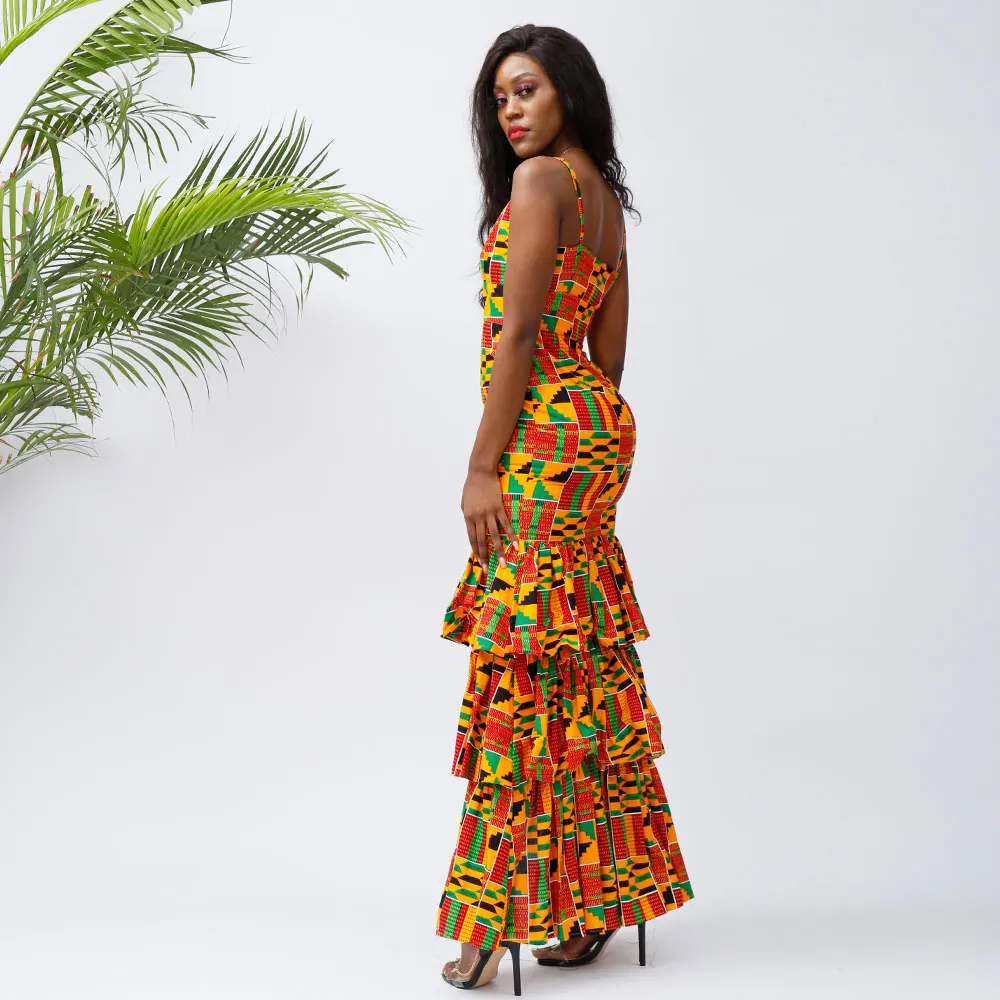

african dresses for women 2021 Kente dresses african women ankara dresses women wedding dresses cotton wax traditional clothing