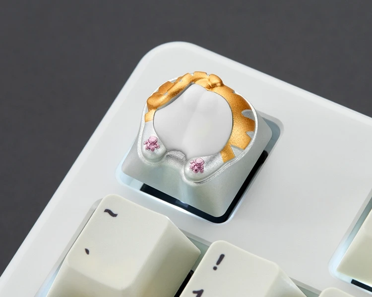 Мягкая силиконовая крышка для клавиатуры cherry mx с изображением кошки ягодиц