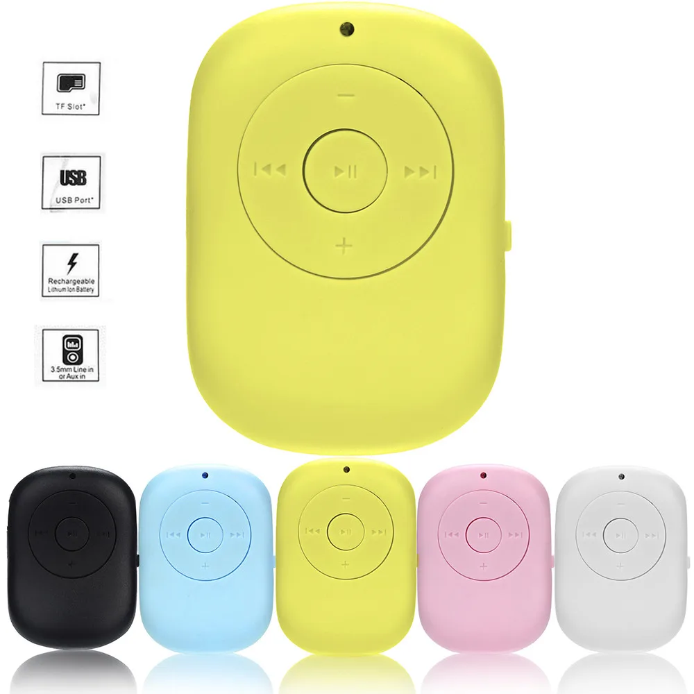 EPULA MP3-плеер портативный мини USB MP3 музыкальный спортивный плеер Поддержка Micro SD TF