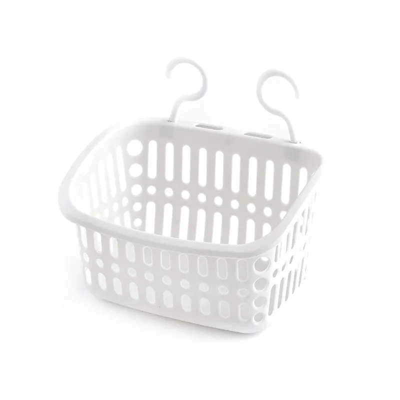 

Multi-layer hanging basket rack, kitchen vegetable hanging storage basket, wall-mounted plastic bathroom storage basket small