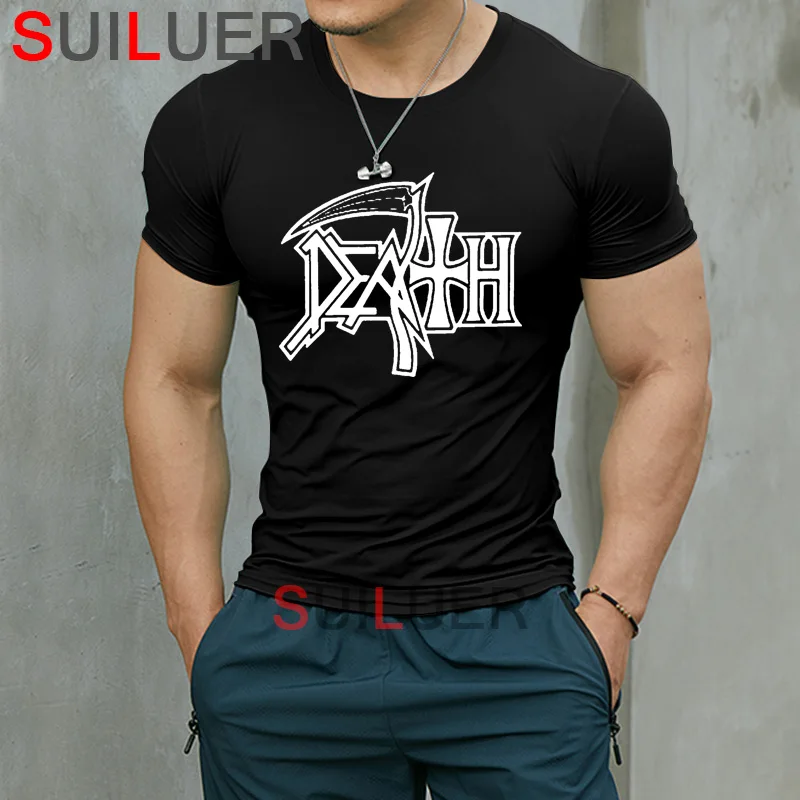 

New DEATH ROCK BAND HEAVY METAL Men T-shirt Casual Round Neck Oversized Sports T Shirt Birthday Gift Fitness Tshirt Tops SL299-6