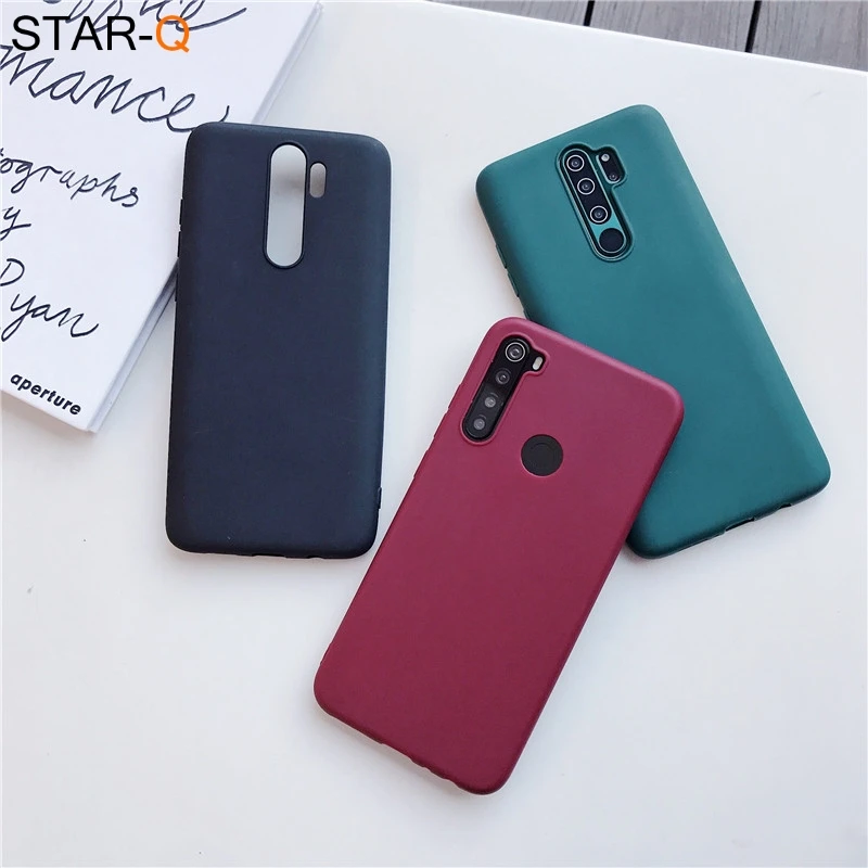 candy color silicone phone case for xiaomi redmi note 9 pro max 9s redmi 9 9a 9c 9t 5g pro 8 8t redmi9 matte soft tpu cover free global shipping