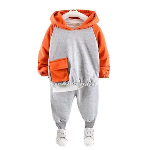 Новинка, Осенняя детская одежда, костюм, детская модная футболка с мультяшным рисунком для мальчиков и девочек, шорты, 2 шт.компл., повседневная одежда для малышей, детские спортивные костюмы