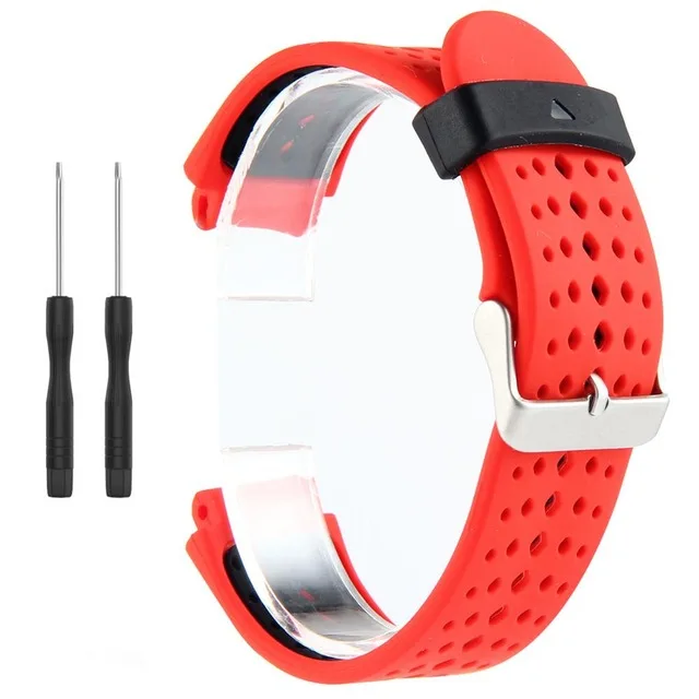 8 Универсальный сменный ремешок для часов Garmin Forerunner 220 230 235 620 630 735 двухцветный мягкий силиконовый смарт-ремешок для часов - Цвет: 8