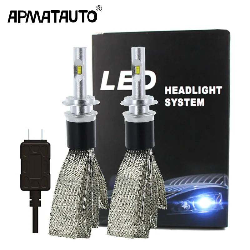 Светодиодные лампы для автомобильных фар 2 шт. H4 H7 H11 H8 9006 HB4 HB3 H9 H16(JP) 9012 с откидными