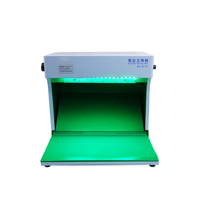 SS-917C Dust-Free Workbench Anti-Dust Adjustable LED Workbench Mobile Phone Repair Filter Purification Workbench