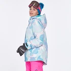 Зимний женский лыжный костюм, уличные спортивные костюмы для сноуборда, водонепроницаемая лыжная куртка + зимние штаны, теплые и ветрозащитные комплекты Terno Esqui