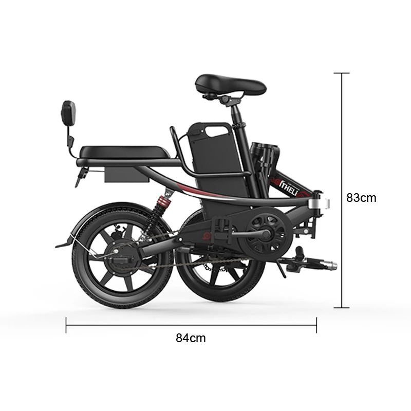 14 дюймовый литиевая батарея электрического велосипеда e bike 48V 400W складной